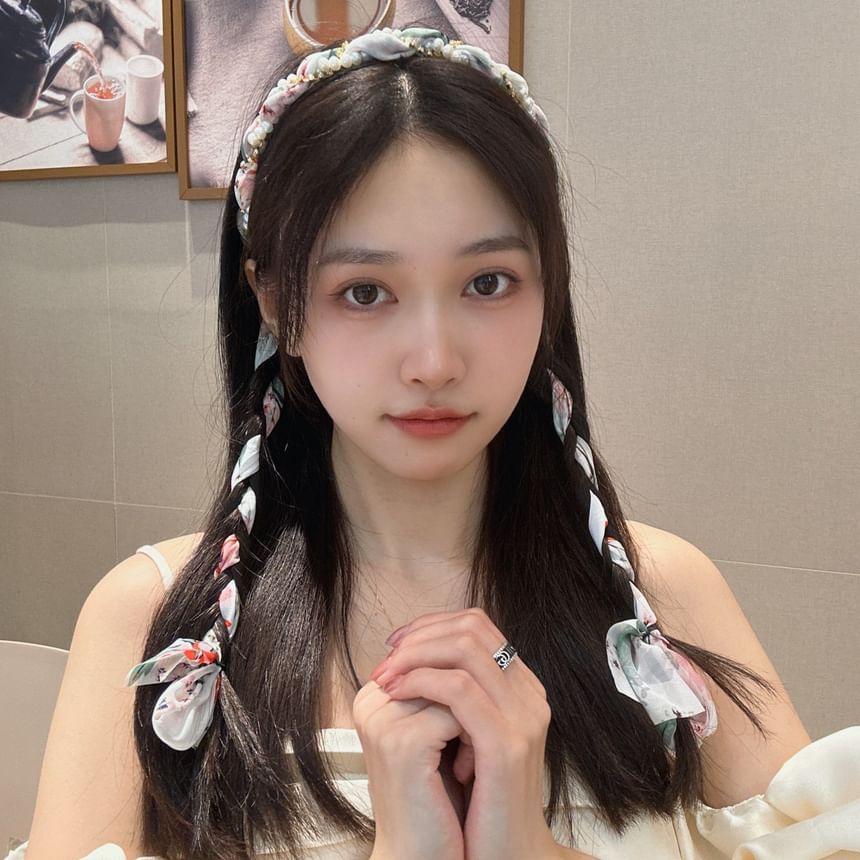 Faux Pearl Head Band