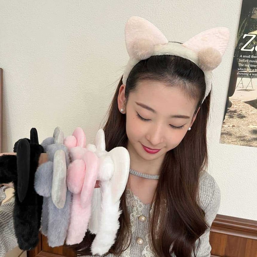 Cat Ear Face Wash Hair Band Headband