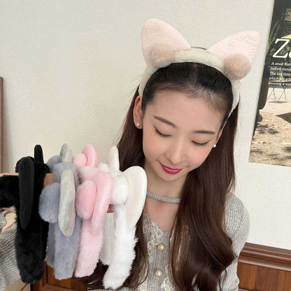 Cat Ear Face Wash Hair Band Headband