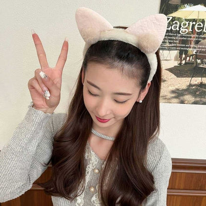 Cat Ear Face Wash Hair Band Headband
