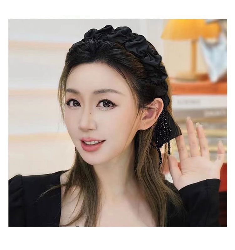 Ruffle Trim Hair Band