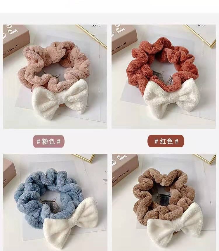 Bow Ruffle Face Wash Headband