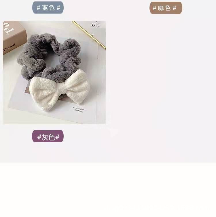 Bow Ruffle Face Wash Headband