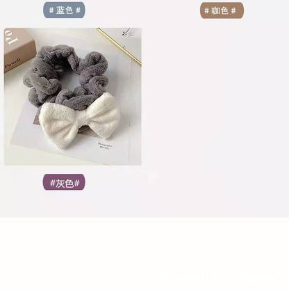 Bow Ruffle Face Wash Headband