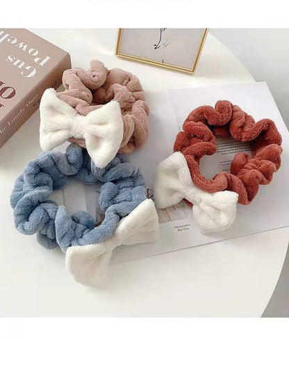 Bow Ruffle Face Wash Headband
