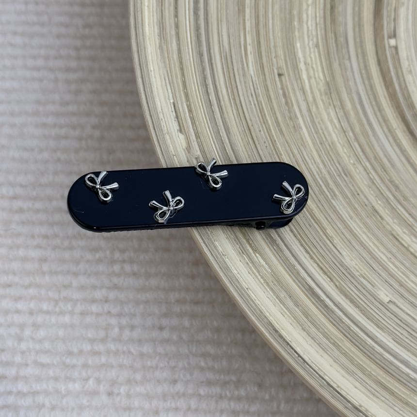Bow Studded Hair Band / Hair Clip