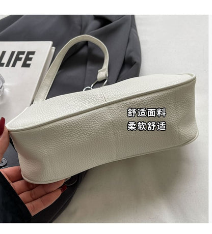 Chain Strap Faux Leather Shoulder Bag