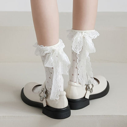 Lace Bow Socks