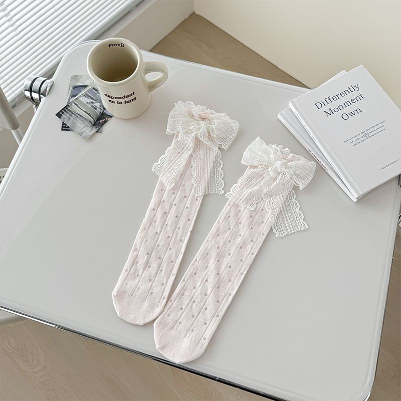 Lace Bow Socks