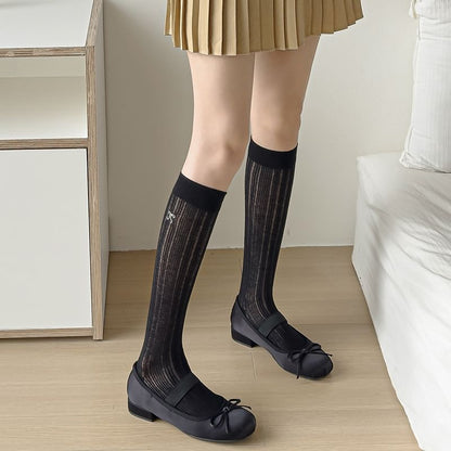 Bow Tall Socks