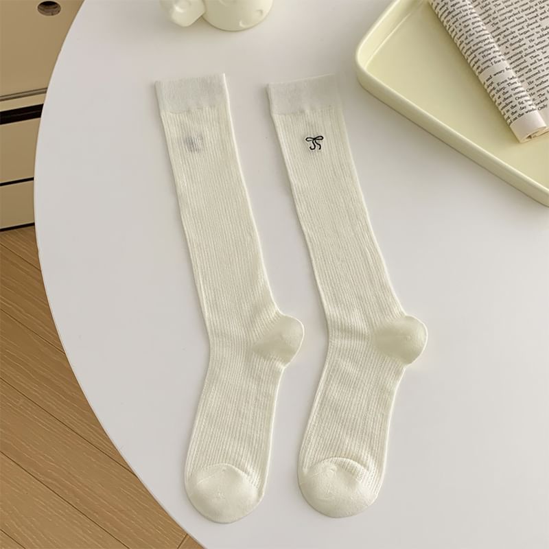 Bow Tall Socks