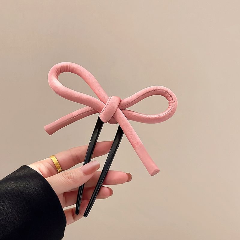 Bow Fabric Hair Stick