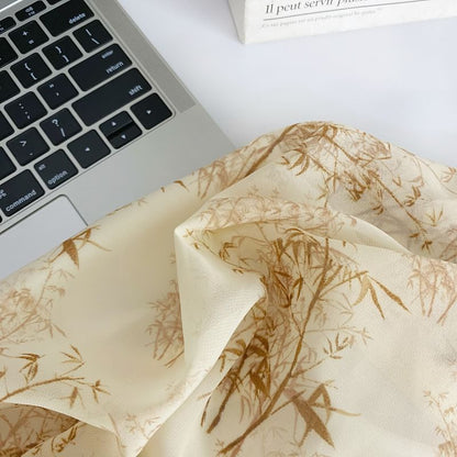 Midikleid in A-Linie mit Spaghettiträgern und Blumenmuster