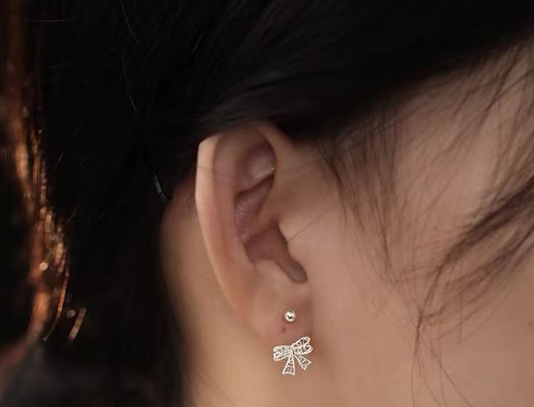 Bow Drop Earring