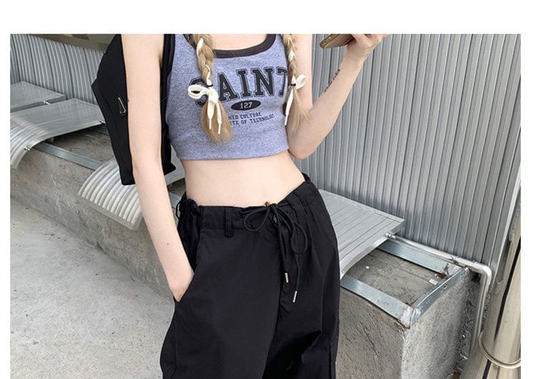 High Waist Plain Loose Fit Cargo Pants (Various Designs)