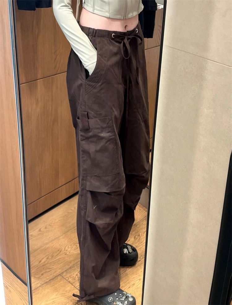 High Waist Wide Leg Cargo Pants (Various Designs)