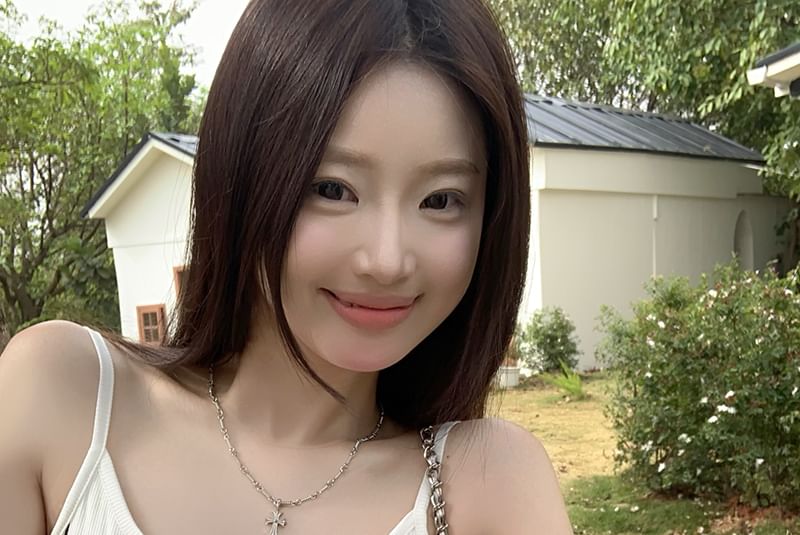 Printed Crop Cami Top