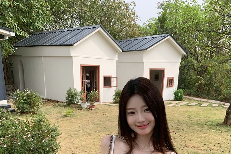 Printed Crop Cami Top