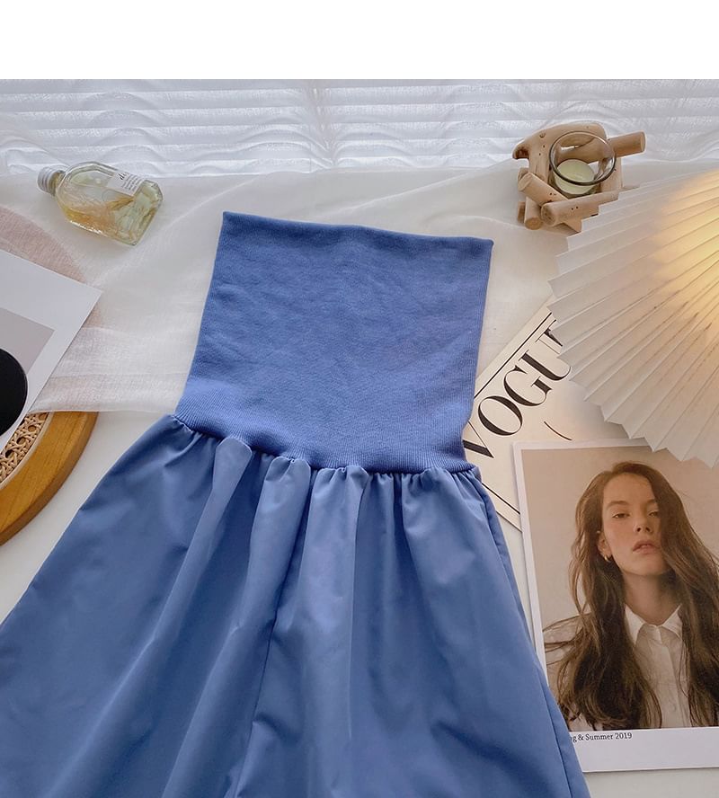 Strapless Romper Plain