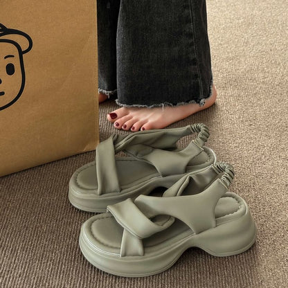 Platform Twist Sandals