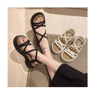 Platform Plain Sandals