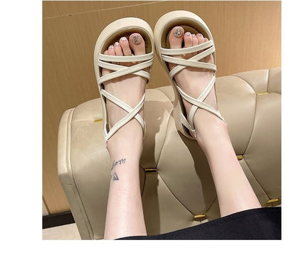 Platform Plain Sandals