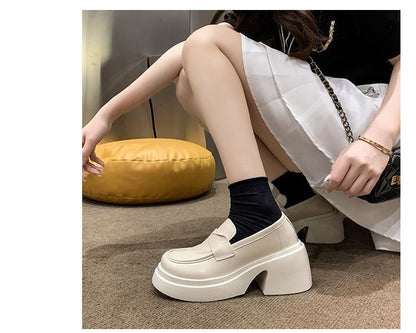 Platform Plain Loafers