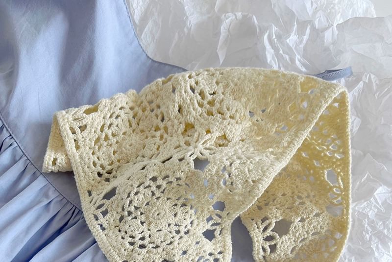 Plain Crochet Knit Headkerchief