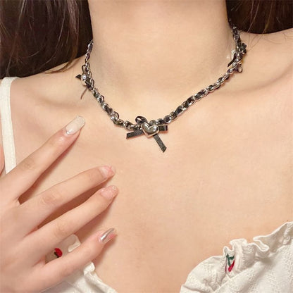 Heart Bow Necklace