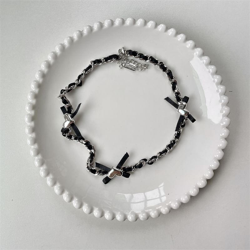 Heart Bow Necklace