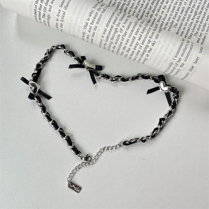 Heart Bow Necklace