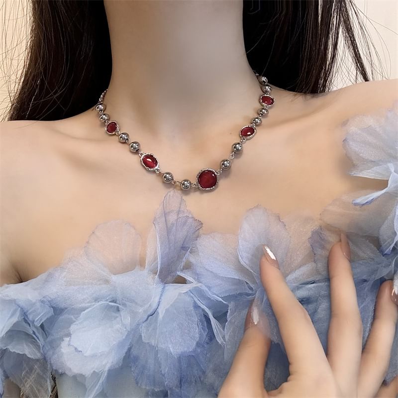 Gemstone Beaded Necklace