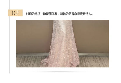 Evening Sequin Mermaid Off-Shoulder Gown