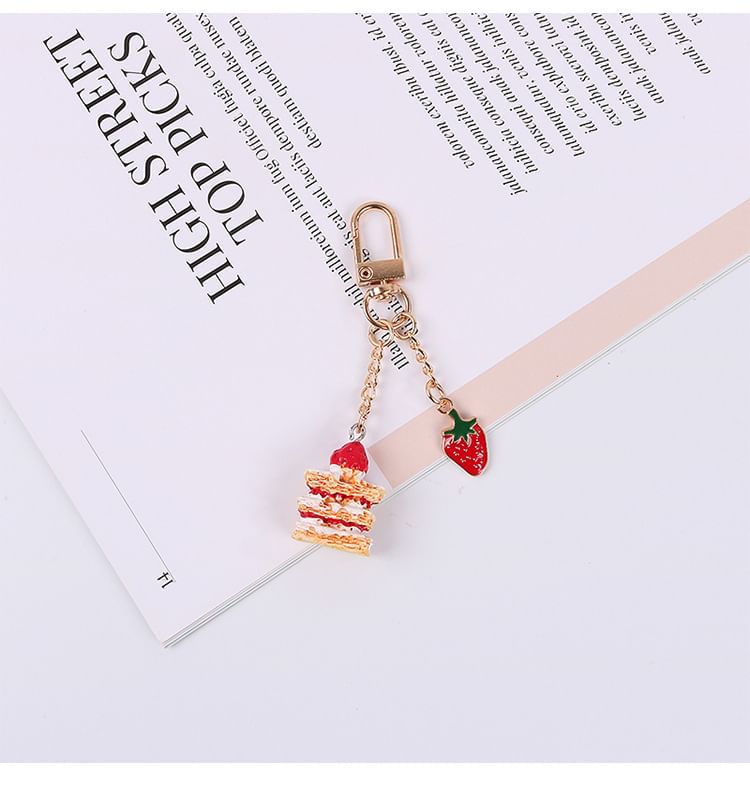 Strawberry Cake Phone Charm