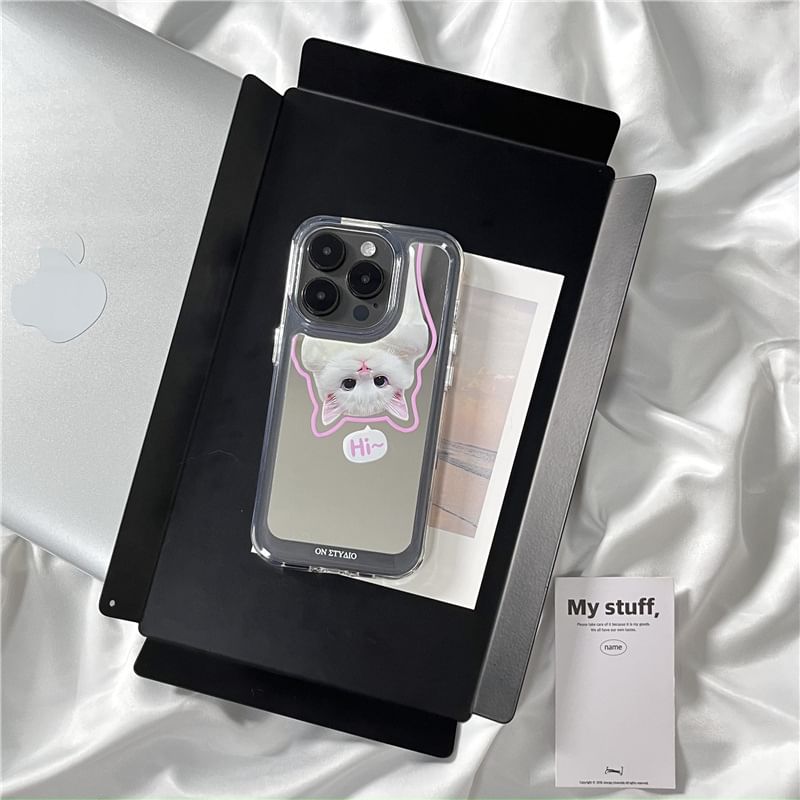 Animal Mirrored Phone Case - iPhone 15 Pro Max / 15 Pro / 15 Plus / 15 / 14 Pro Max / 14 Pro / 14 Plus / 14 / 13 Pro Max / 13 Pro / 13 / 13 mini / 12 Pro Max / 12 Pro / 12 / 12 mini / 11 Pro Max / 11 Pro / 11