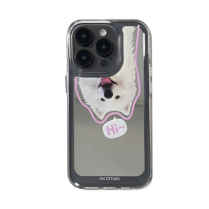 Animal Mirrored Phone Case - iPhone 15 Pro Max / 15 Pro / 15 Plus / 15 / 14 Pro Max / 14 Pro / 14 Plus / 14 / 13 Pro Max / 13 Pro / 13 / 13 mini / 12 Pro Max / 12 Pro / 12 / 12 mini / 11 Pro Max / 11 Pro / 11