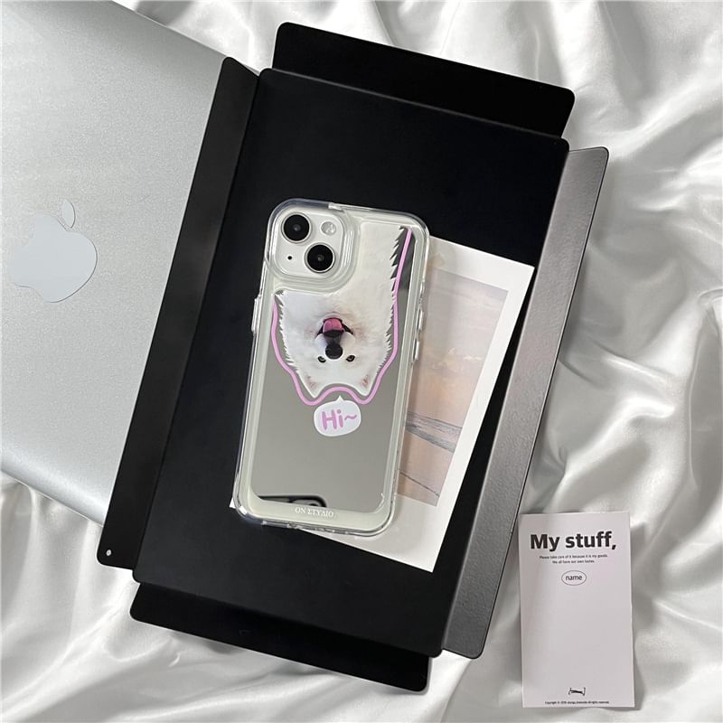 Animal Mirrored Phone Case - iPhone 15 Pro Max / 15 Pro / 15 Plus / 15 / 14 Pro Max / 14 Pro / 14 Plus / 14 / 13 Pro Max / 13 Pro / 13 / 13 mini / 12 Pro Max / 12 Pro / 12 / 12 mini / 11 Pro Max / 11 Pro / 11