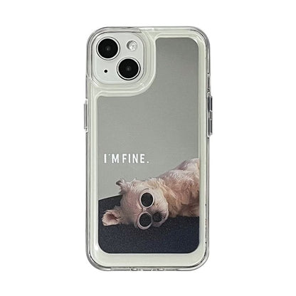 Dog Phone Case Mirrored