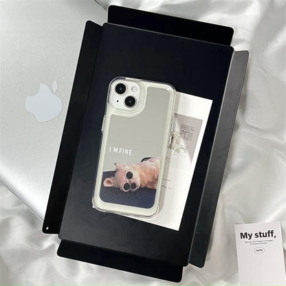Dog Phone Case Mirrored