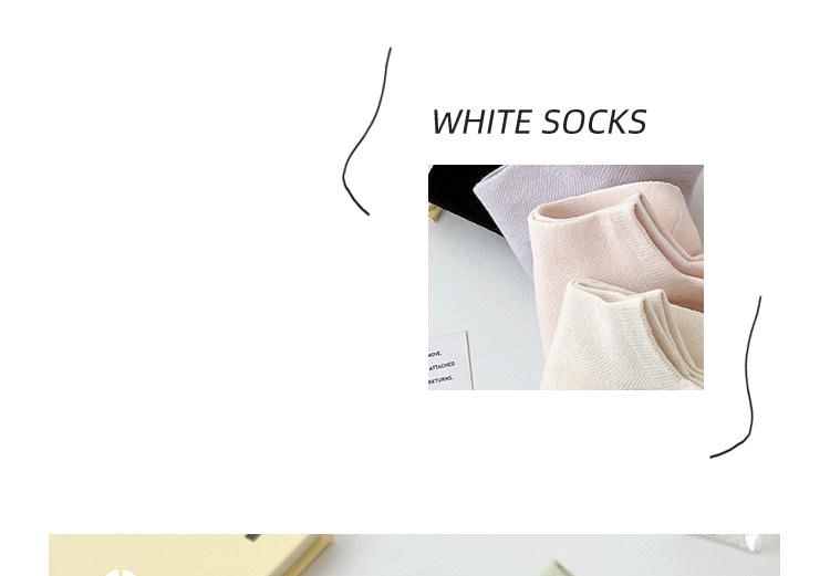 Plain Ankle Socks Set