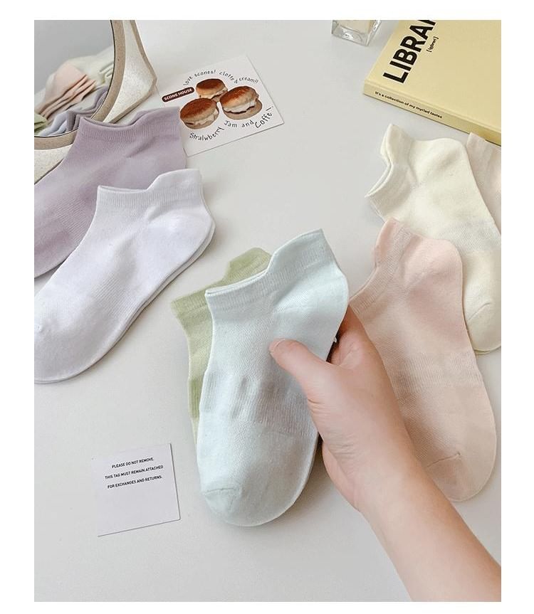 Plain Ankle Socks Set