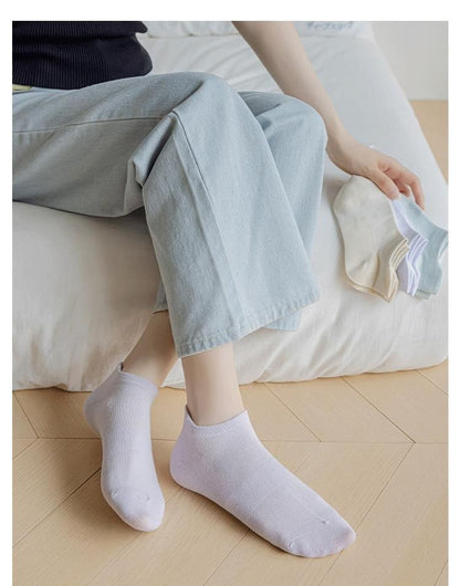 Plain Ankle Socks Set