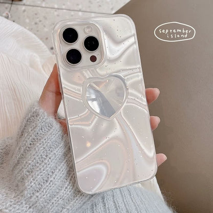 Phone Case Heart Holographic