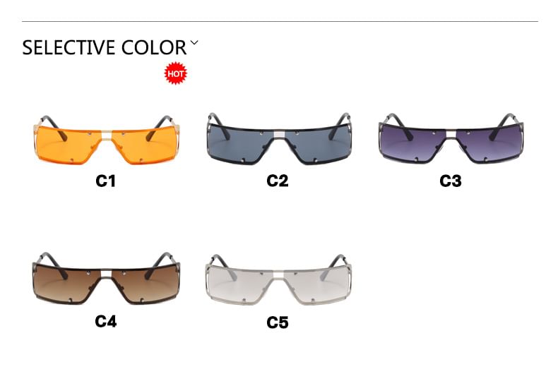 Metallic Frame Sunglasses
