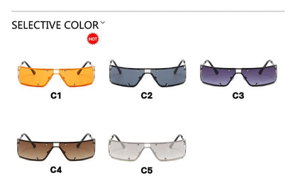 Metallic Frame Sunglasses