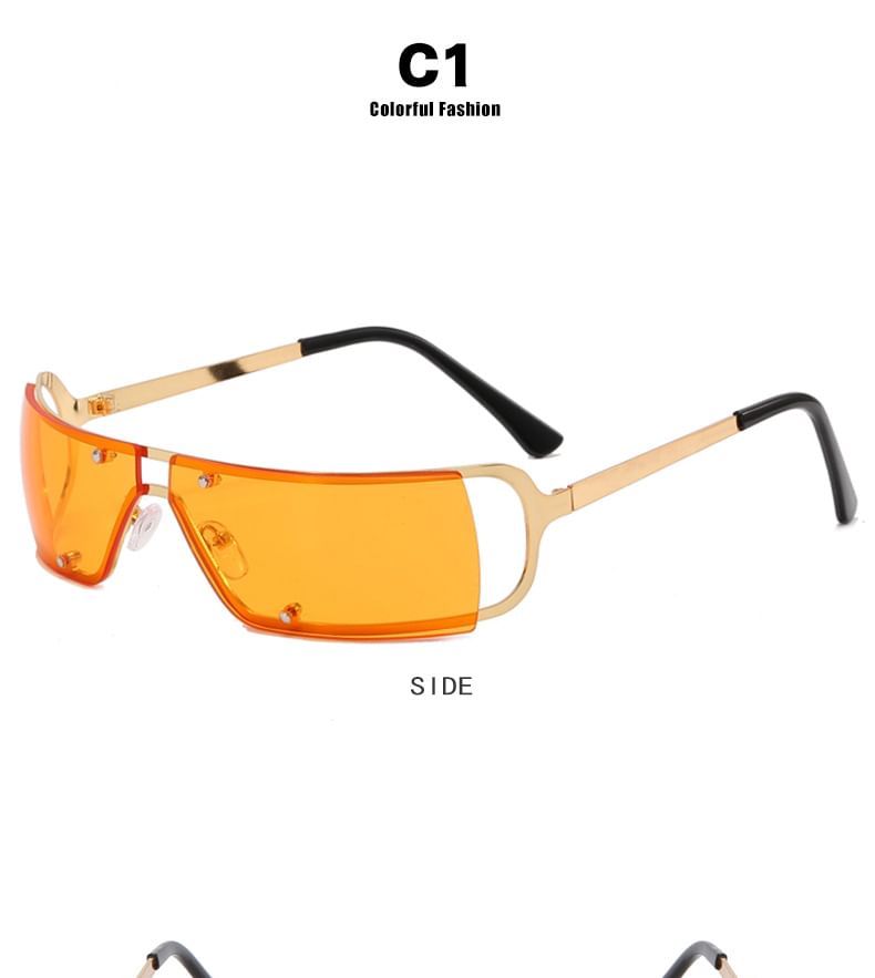 Metallic Frame Sunglasses