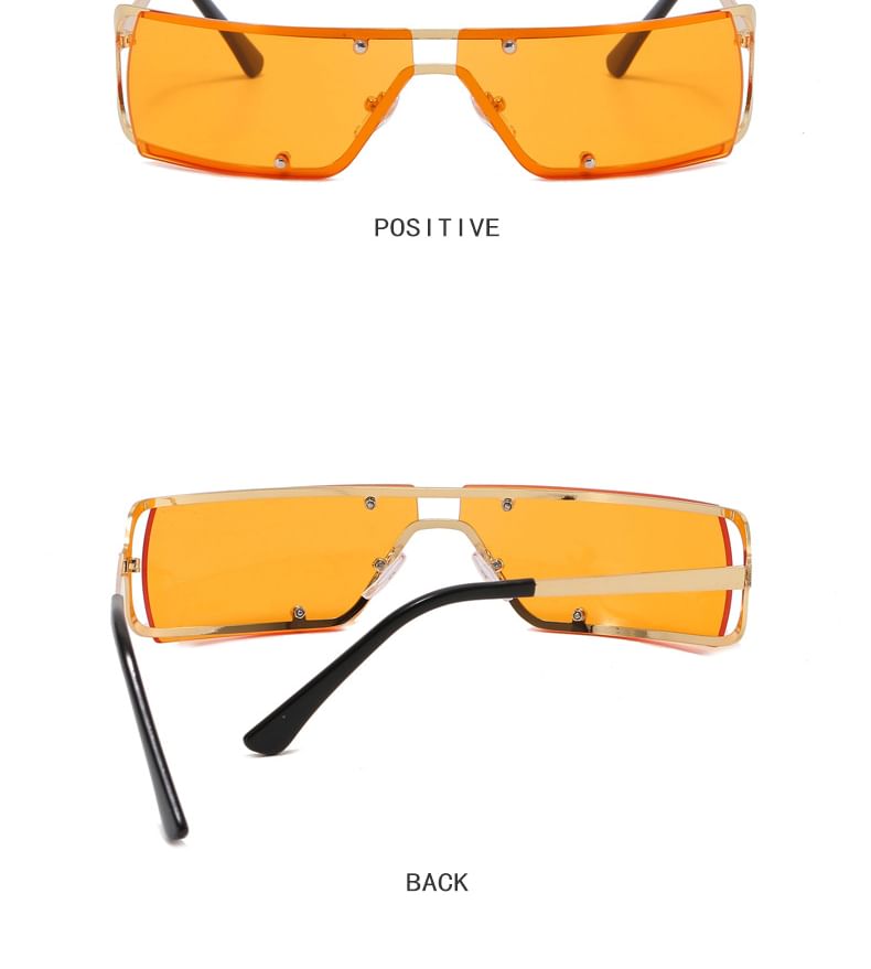 Metallic Frame Sunglasses