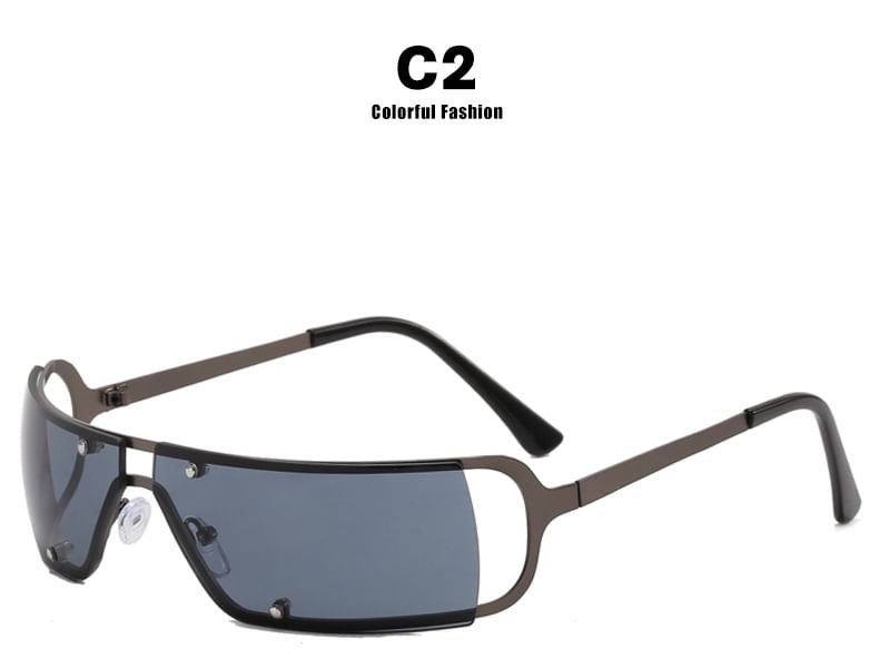 Metallic Frame Sunglasses