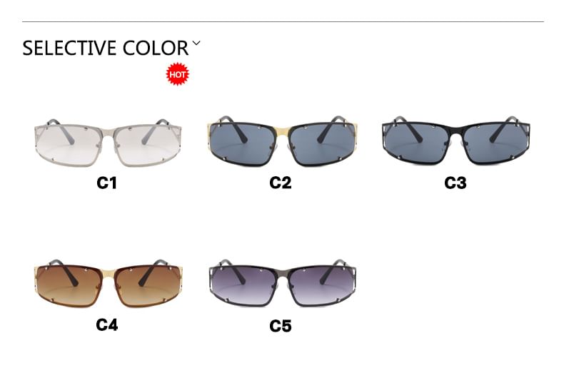Metallic Frame Sunglasses