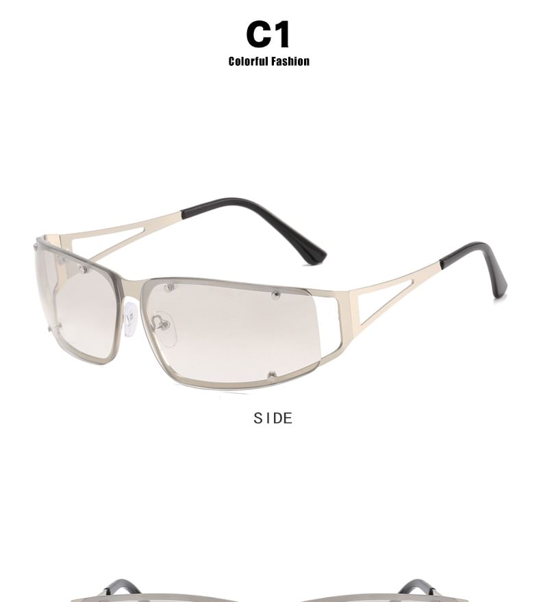 Metallic Frame Sunglasses